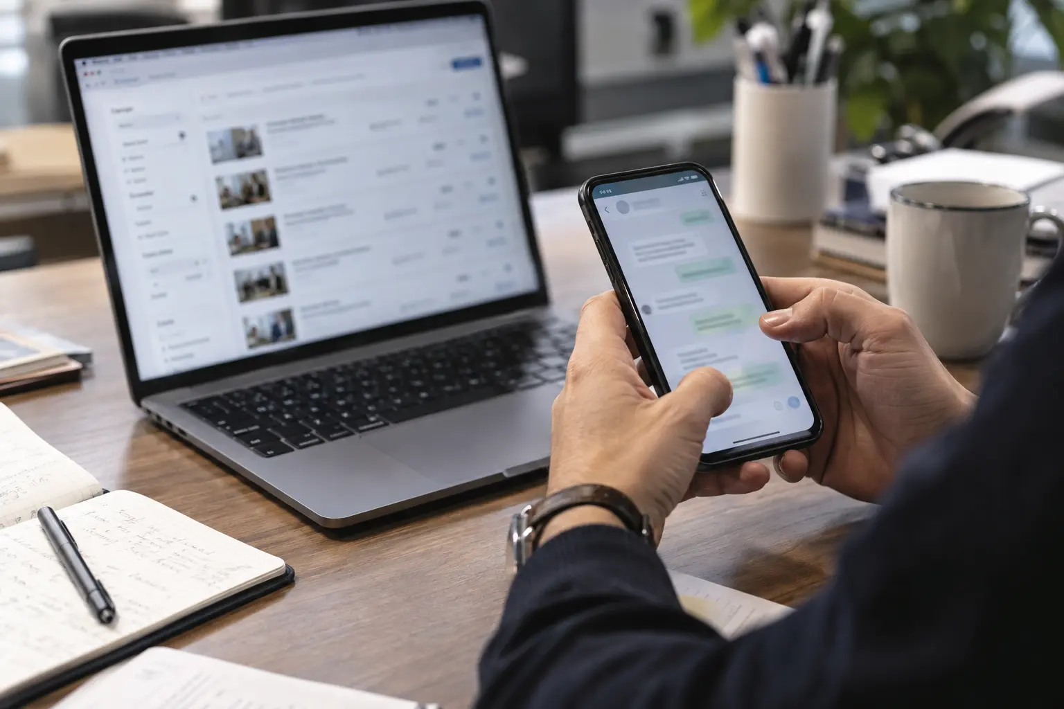 Consultazione da smartphone di un assistente collegato al catalogo formativo